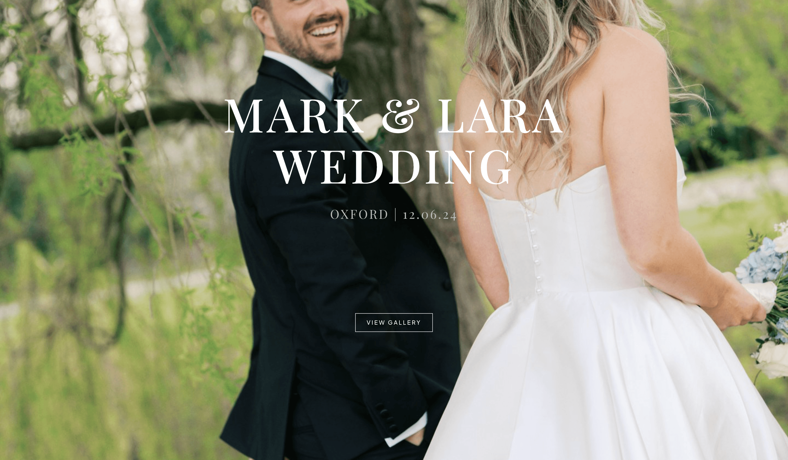 Relyve full-screen wedding gallery